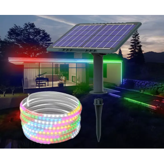 Đèn Led Dây Trang Trí 5m Năng Lượng Mặt Trời Sân Vườn - Đèn Led Nháy RGB 20 Chế Độ