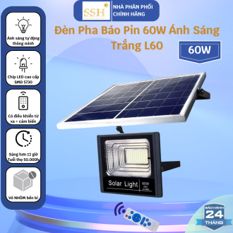 Đèn Pha Báo Pin 60W Ánh Sáng Trắng L60