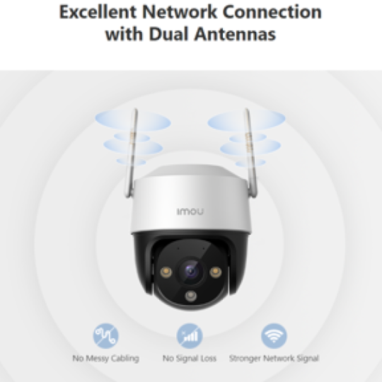 Camera ngoài trời IMOU Cruiser xoay 360 đàm thoại hai chiều loa báo động lớn 4MP