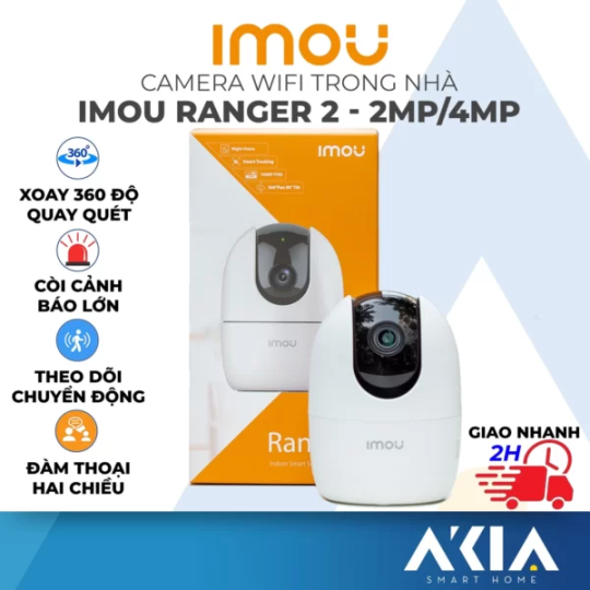Camera IMOU Ranger 2 – Camera Wifi Trong Nhà Độ Nét Cao Xoay 355 độ