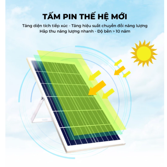  Đèn Pha Báo Pin 300W ánh sáng trắng siêu mạnh LP300
