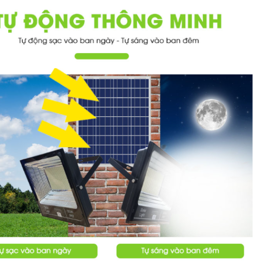 Đèn Năng Lượng Mặt Trời | Đèn Pha Báo Pin 500W ánh sáng trắng công suất cao LP500