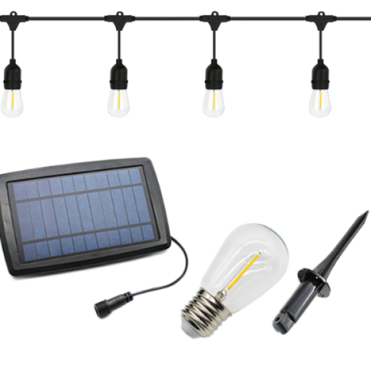 Dây đèn LED ánh sáng vàng bóng tròn trang trí sân vườn 10 mét