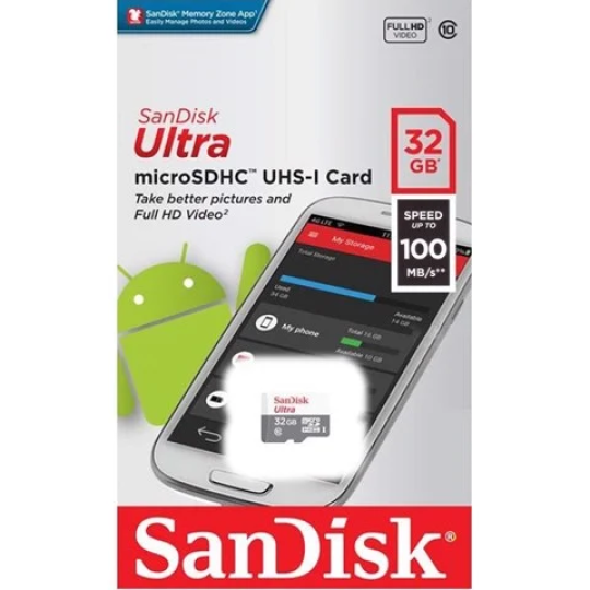 Thẻ Nhớ MicroSDXC SanDisk Ultra 32GB 100MB/s không Adapter