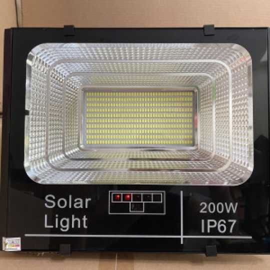 Đèn Năng Lượng Mặt Trời | Đèn Pha Báo Pin 300W ánh sáng vàng rực rỡ LPV300