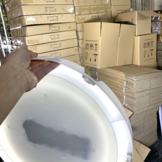 Đèn ốp trần 600W sáng trắng size siêu to siêu sáng 43cm 